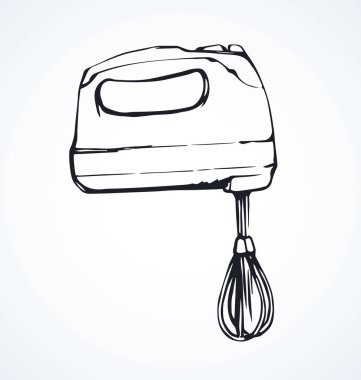 Elictric karıştırıcı. Vektör çizim