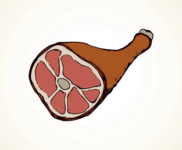 Vlees. Vector tekening — Stockvector