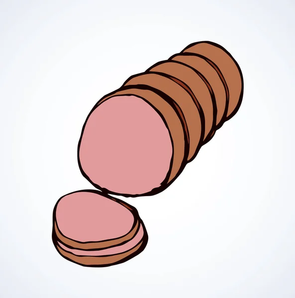 Des saucisses. Dessin vectoriel — Image vectorielle