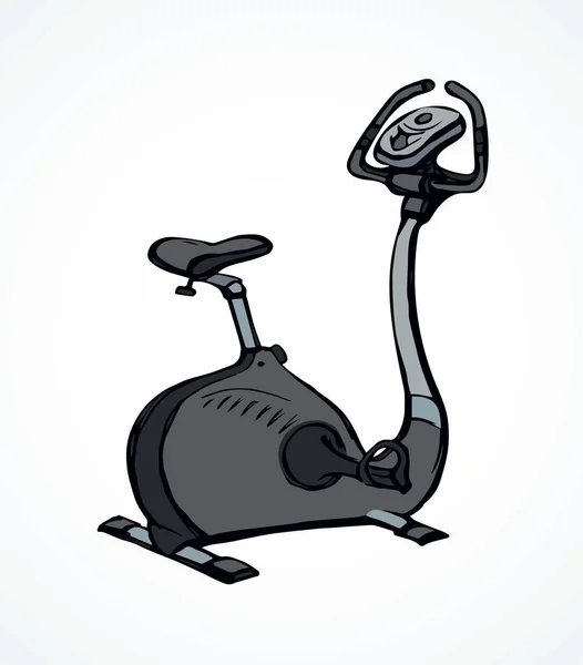 Hometrainer. Vector tekening — Stockvector