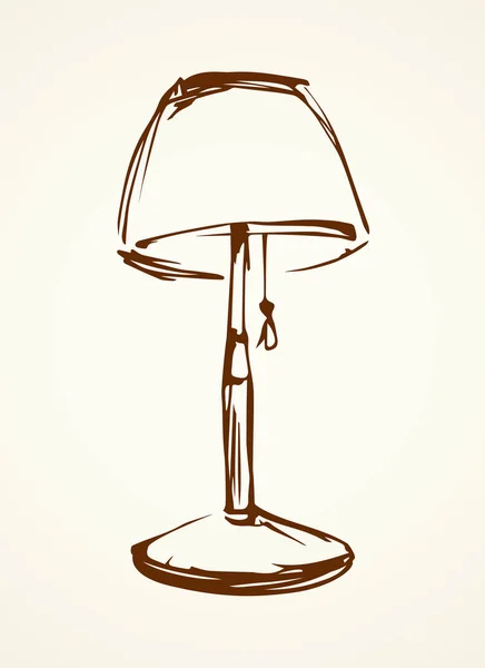 Schaduw lamp. Vector tekening — Stockvector