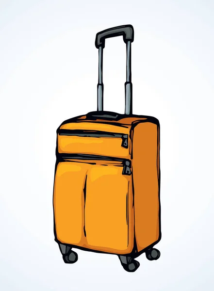 Suitcase. Vector drawing — Stock Vector