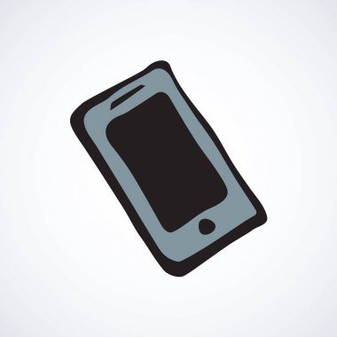 Hareket eden telefon. Vektör simgesi