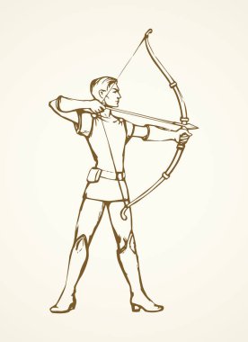 Archer. Vektör çizim