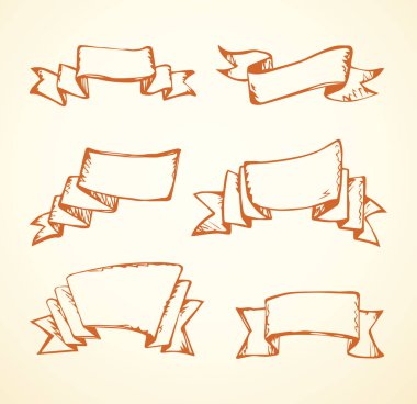 Bükülmüş afiş. Vektör çizim