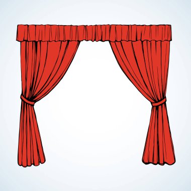 Perde. Vektör çizim