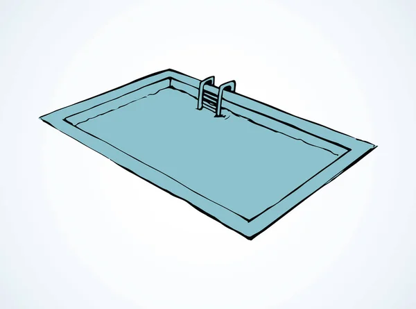 Piscine. Dessin vectoriel — Image vectorielle