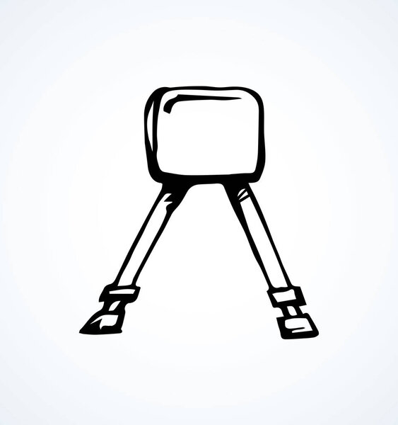 Поммельский конь. Векторный рисунок
