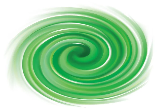 Vektor bakgrund av ljusa gröna virvlar — Stock vektor