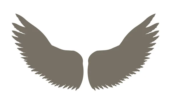 Rozpostartymi skrzydłami. Rysunek wektor — Wektor stockowy