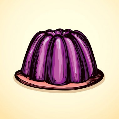 Jöle. Vektör çizim