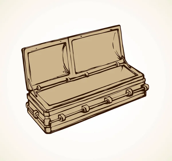 Cercueil. Dessin vectoriel — Image vectorielle