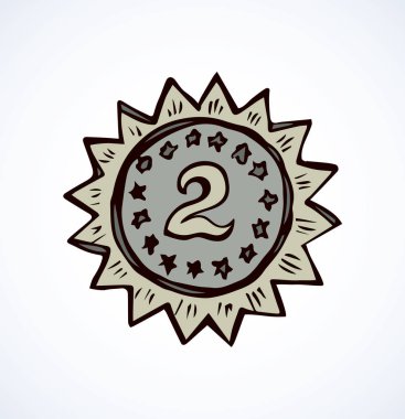 Madalya. Vektör çizim