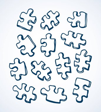 Bulmacalar. Vektör çizim