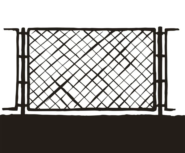 Fence. Vector drawing — Stock Vector