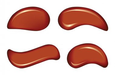 Beyaz deri kozmetik krem vektör damla