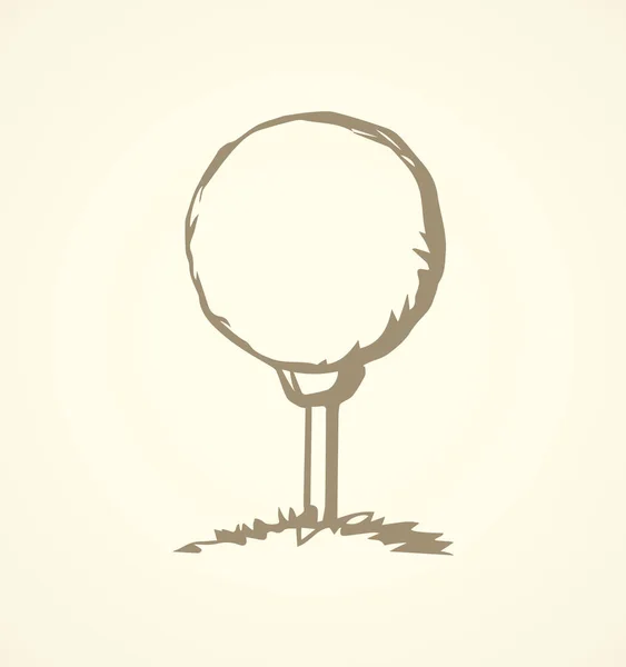 The golf ball. Vector drawing — Stock Vector