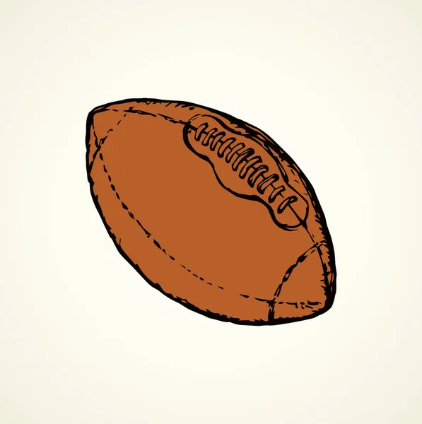 Rugby-Ball. Vektorzeichnung — Stockvektor