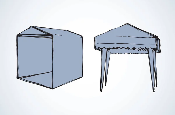 Палатка. Векторный рисунок — стоковый вектор