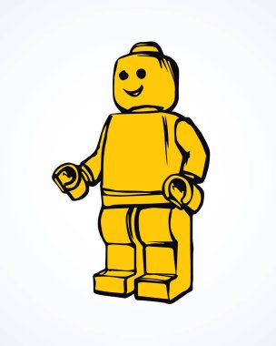 Lego. Vektör çizim 