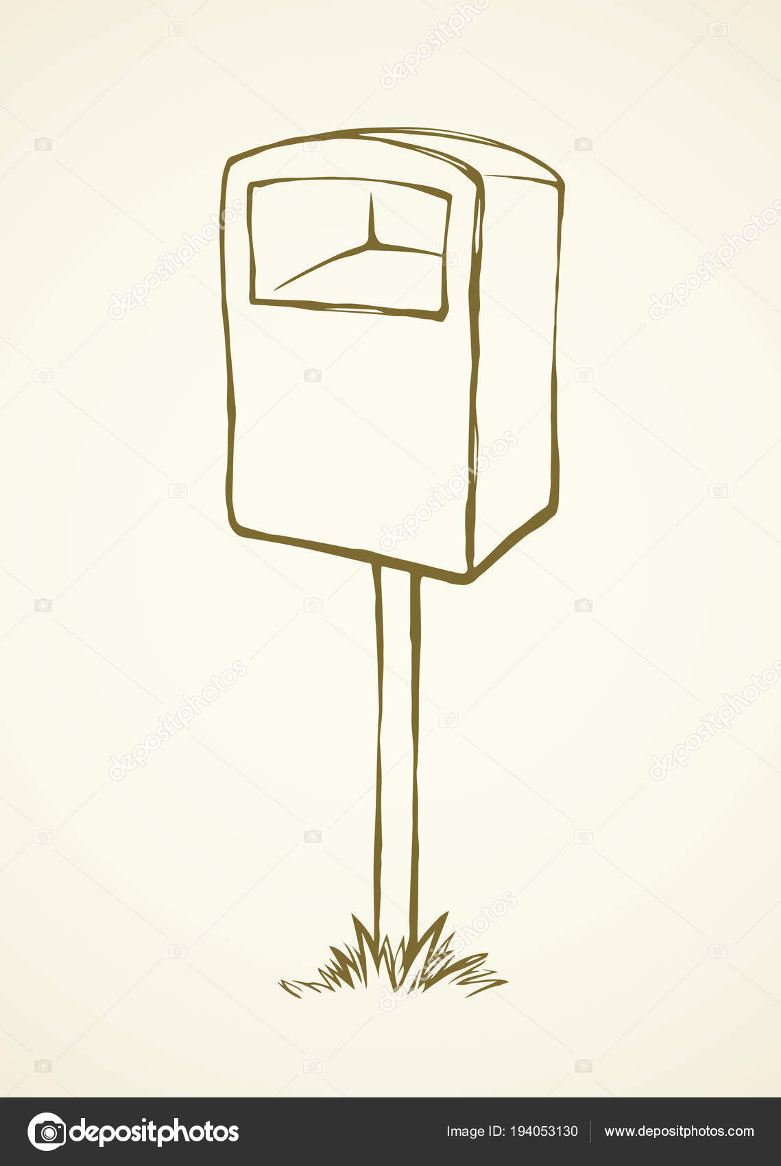 Image vectorielle Boîte aux lettres. Dessin vectoriel par ©Marinka -  194053130, image size:1139x1700