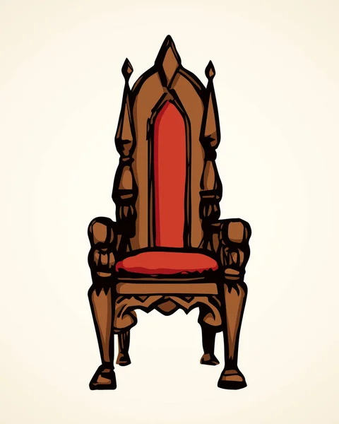 Le trône. Dessin vectoriel — Image vectorielle