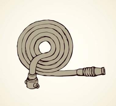 Hortum yangın. Vektör çizim