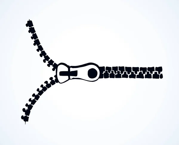 Zipper. Vector drawing — Stock Vector