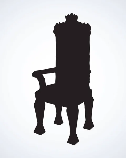 Le trône. Dessin vectoriel — Image vectorielle