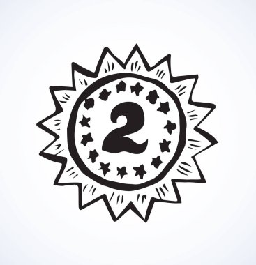 Madalya. Vektör çizim