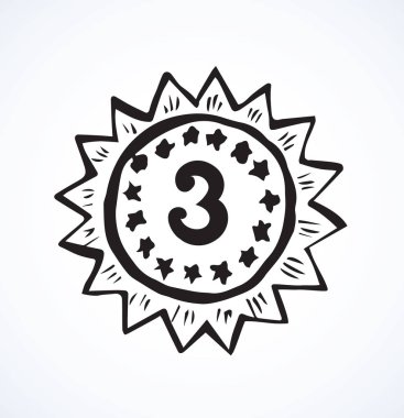 Madalya. Vektör çizim