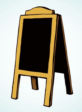 Bir kafede menü tahtası. Vektör çizimi