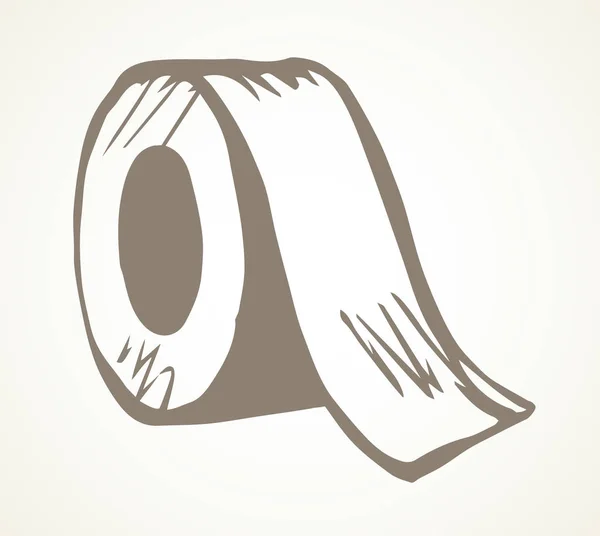 Rouleau de ruban adhésif. Dessin vectoriel — Image vectorielle