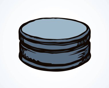 Demir şişe kapağı. Vektör çizim