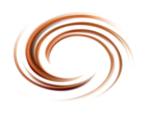Vektor Hintergrund der wirbelnden cremigen Schokolade Textur — Stockvektor