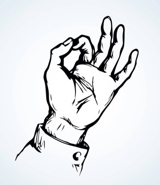 El tamam. Vektör çizimi