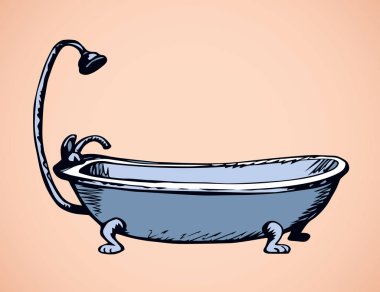 Banyo. Vektör çizim simgesi işareti