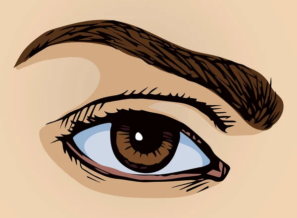 Глаз. Знак векторного рисунка — стоковый вектор