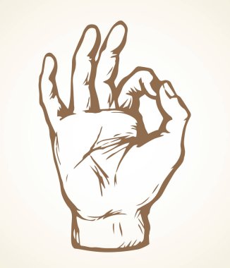 El tamam. Vektör çizimi