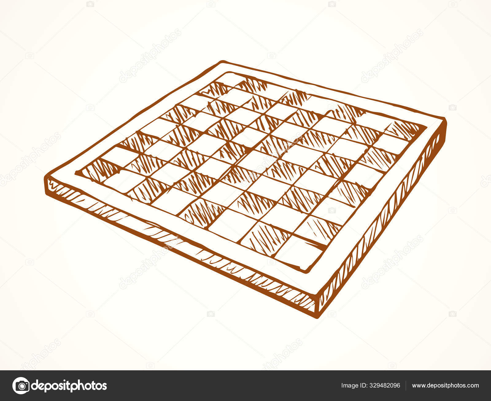 Chess board. Vector drawing Stock Vector by ©Marinka 329482096