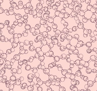 Kimyasal yapısı. Vektör çizim