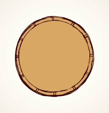 Yuvarlak çerçeve. Vektör çizimi