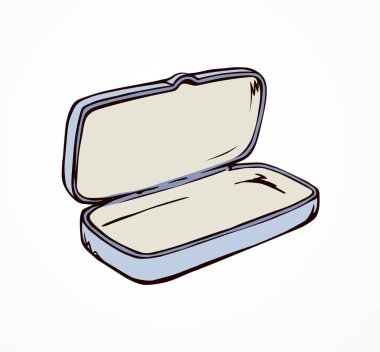 Gözlük çantası. Vektör çizimi