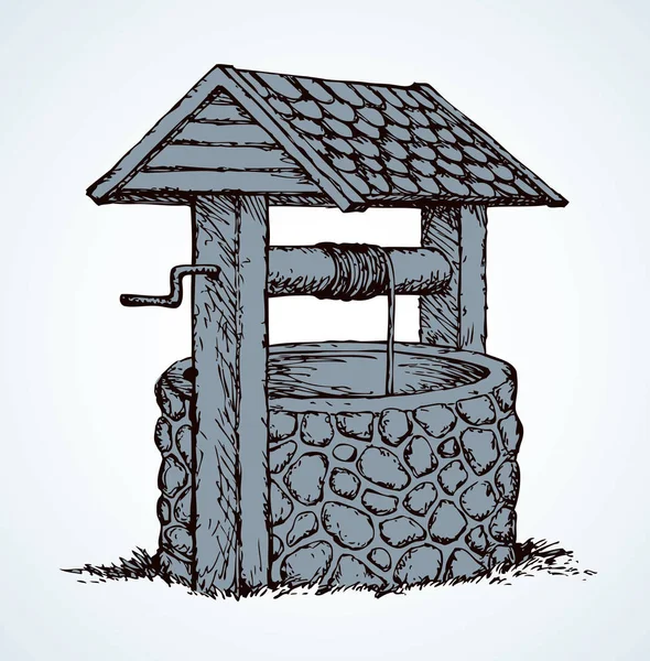 ᐈ Pozo agua vector de stock, vectores pozo de agua antiguo | descargar