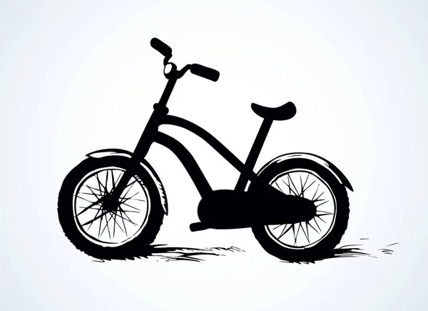 Le vélo. Dessin vectoriel — Image vectorielle