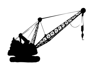 Kömür madenciliği makinesi. Vektör çizimi