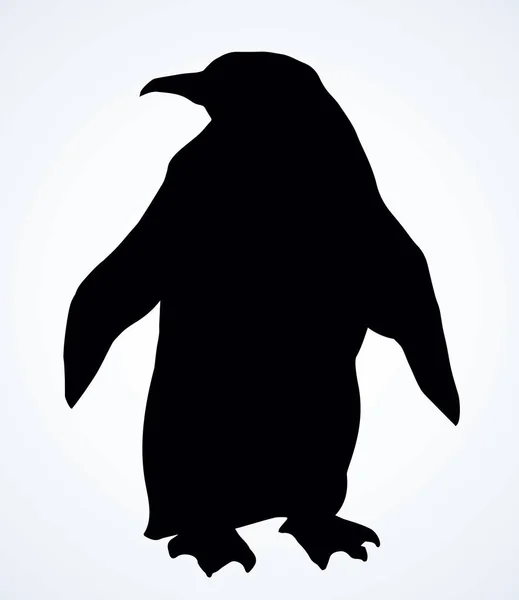 Pingwin na lodzie. Rysunek wektora — Wektor stockowy