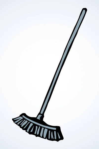 Long Home Mop. Vector drawing — 스톡 벡터