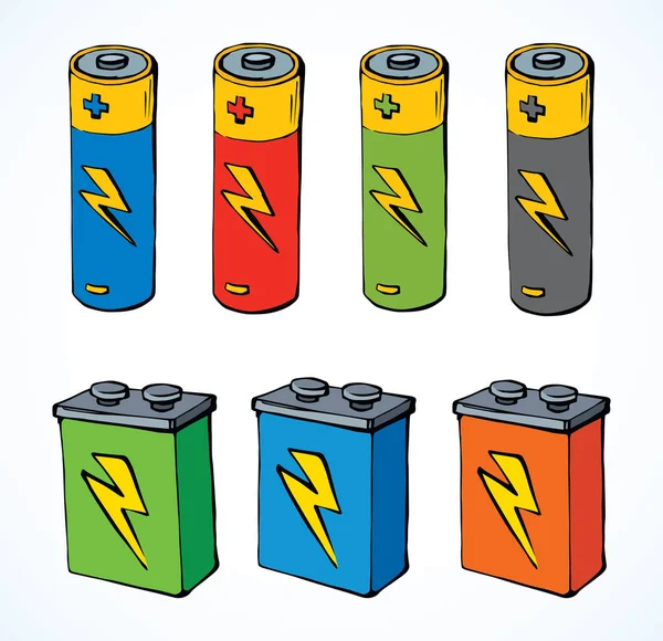 Bateria. Desenho vetorial —  Vetores de Stock