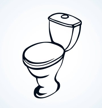 Tuvalet. Vektör çizim